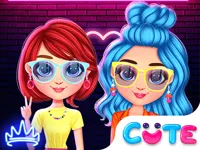 Rainbow Girls Neon Fashion image